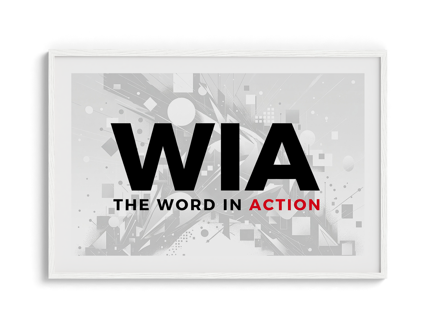 The Word in Action — Wooden Framed Poster