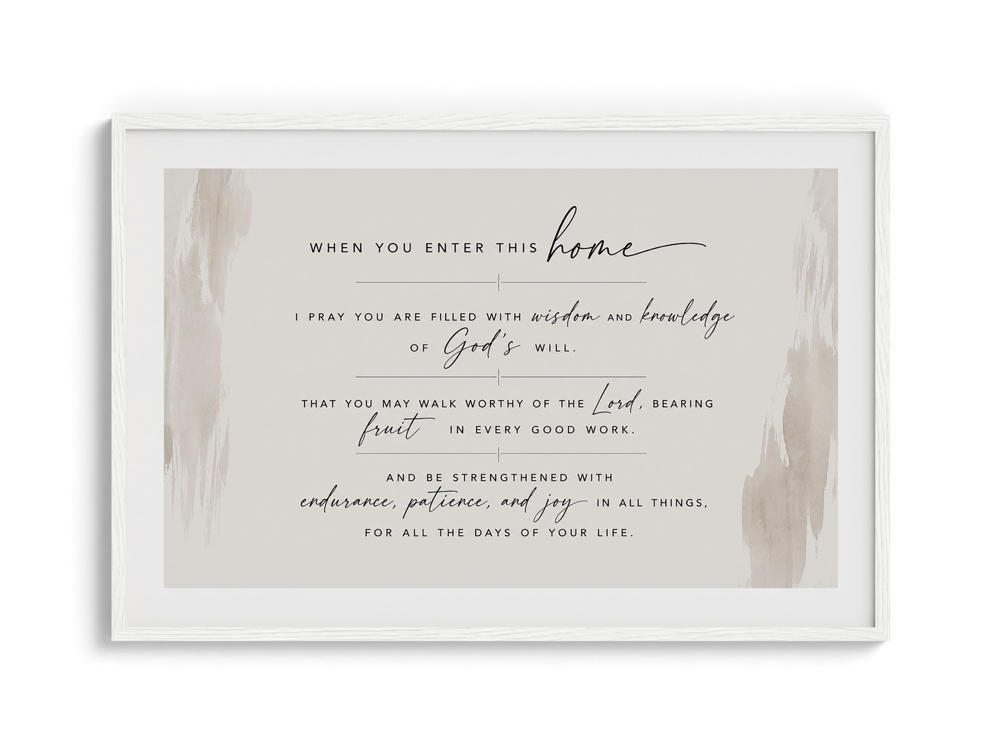 "I Pray This For You" Wall Art | Home Prayer — Wooden Framed Poster