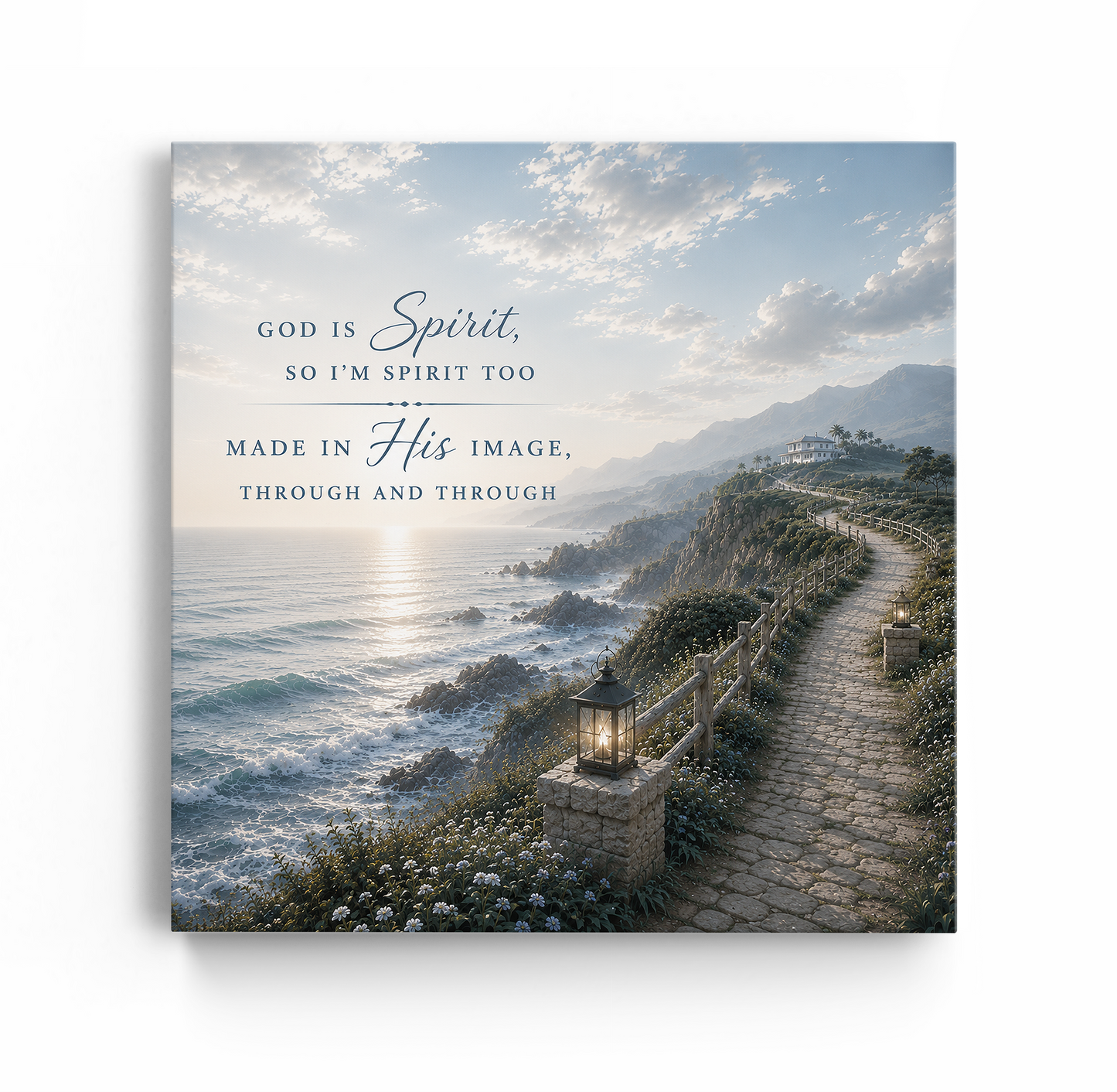 God is Spirit Wall Art - Coatal path | Posters, Framed Posters and Canvases