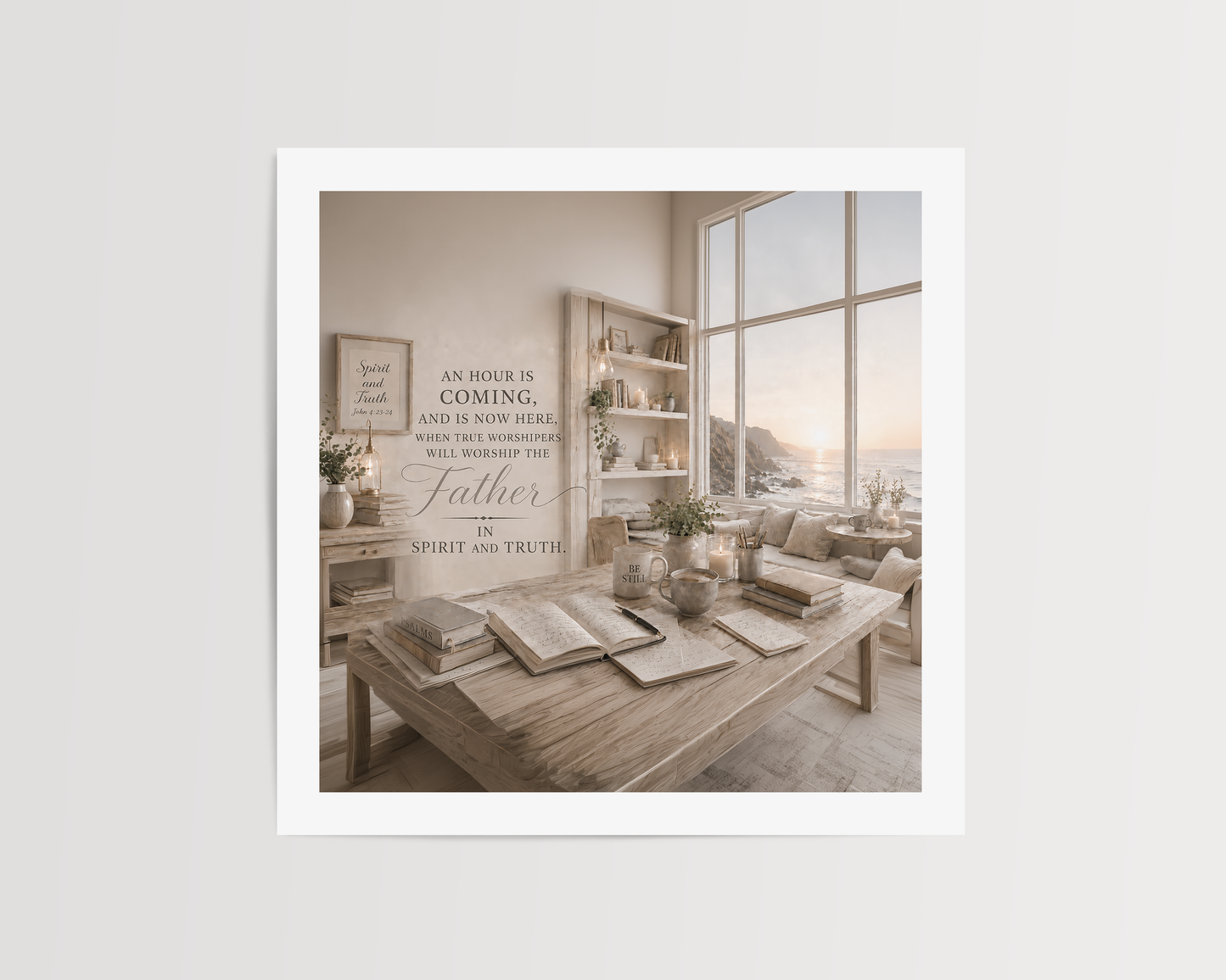 In Spirit and Truth  Wall Art  — Coastal Study | Posters, Framed Posters and Canvases