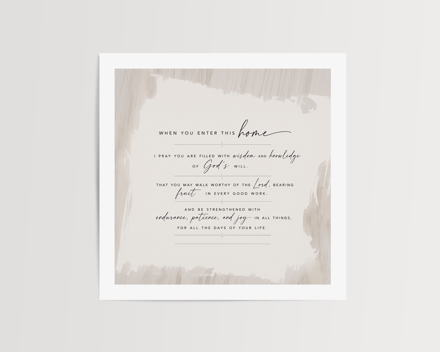 "I Pray This For You" Wall Art | Home Prayer — Print