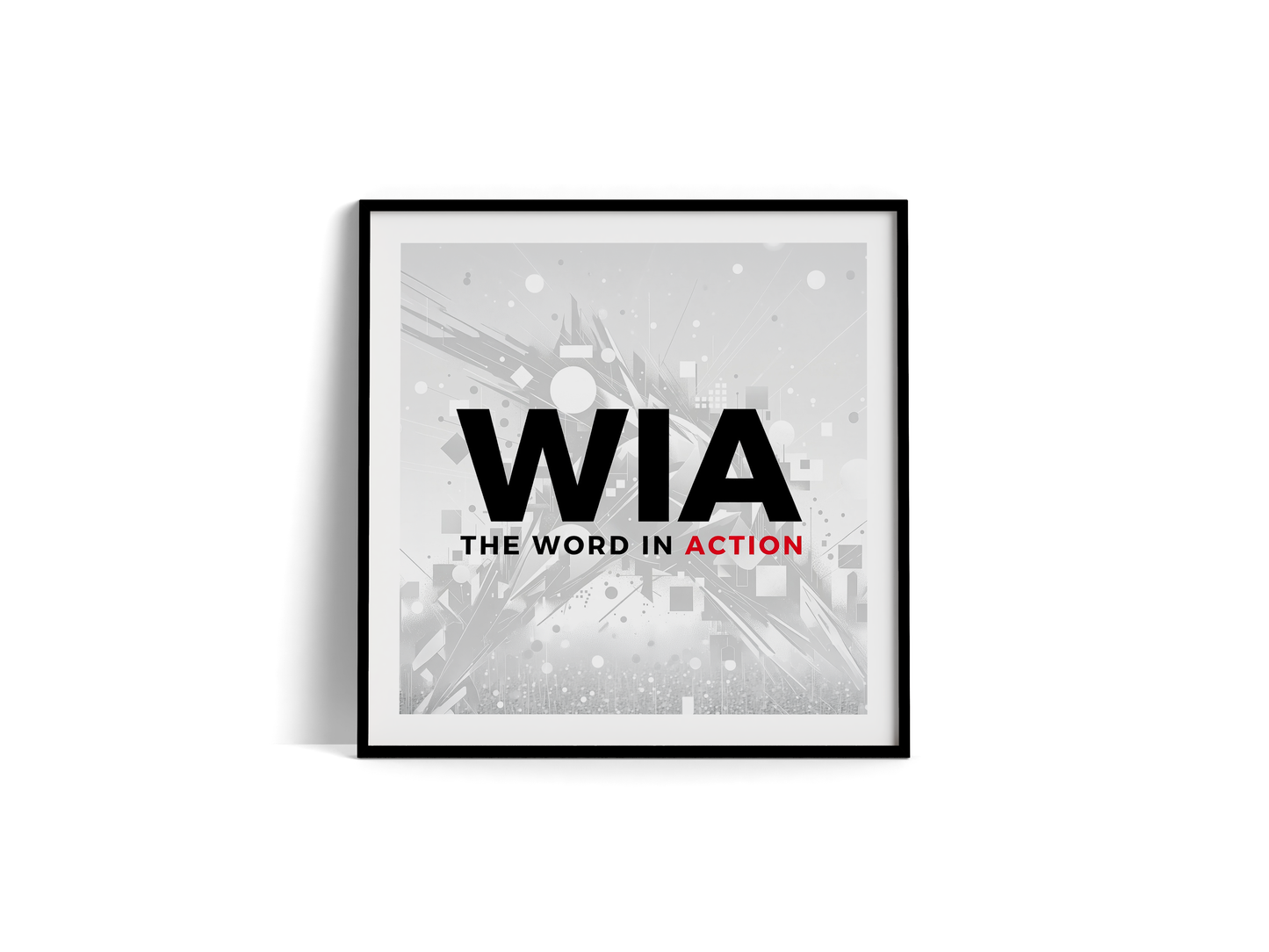 The Word in Action — Premium Wooden Framed Poster