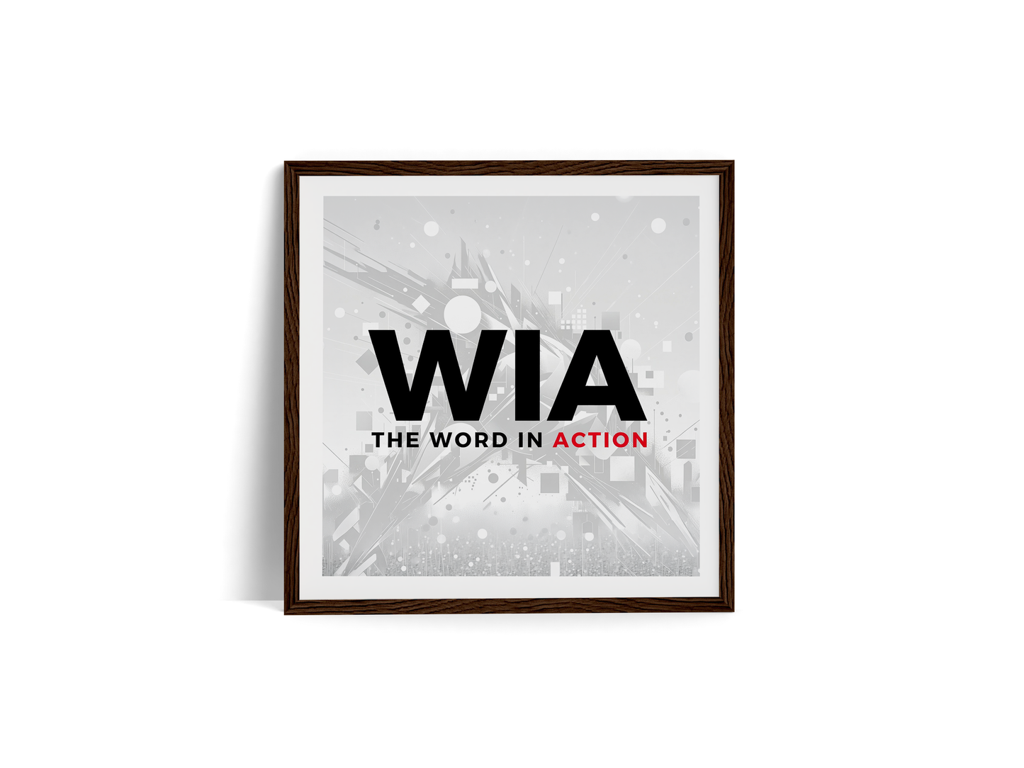 The Word in Action — Premium Wooden Framed Poster