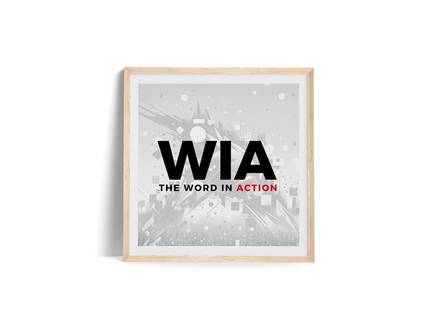 The Word in Action — Premium Wooden Framed Poster