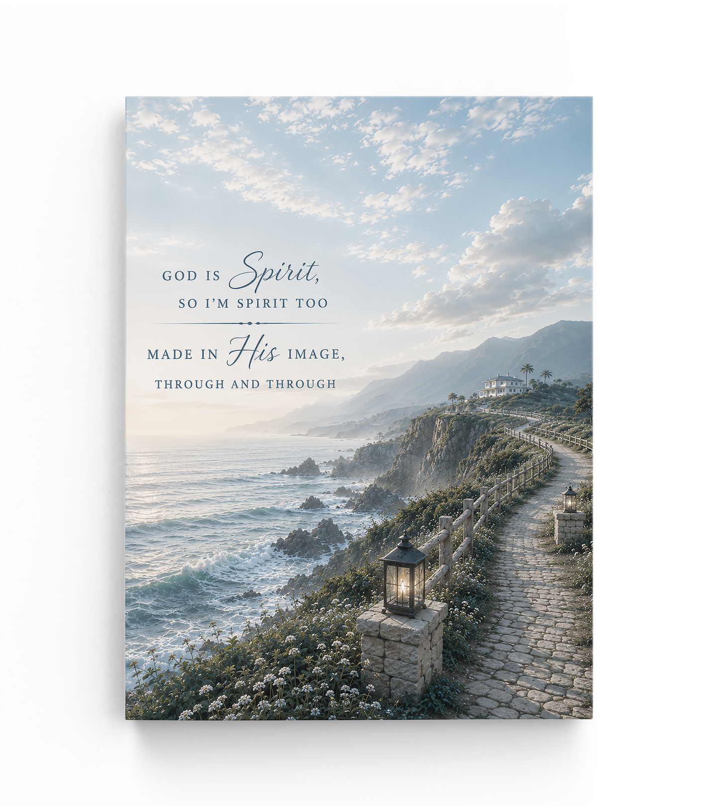 God is Spirit Wall Art - Coatal path | Posters, Framed Posters and Canvases