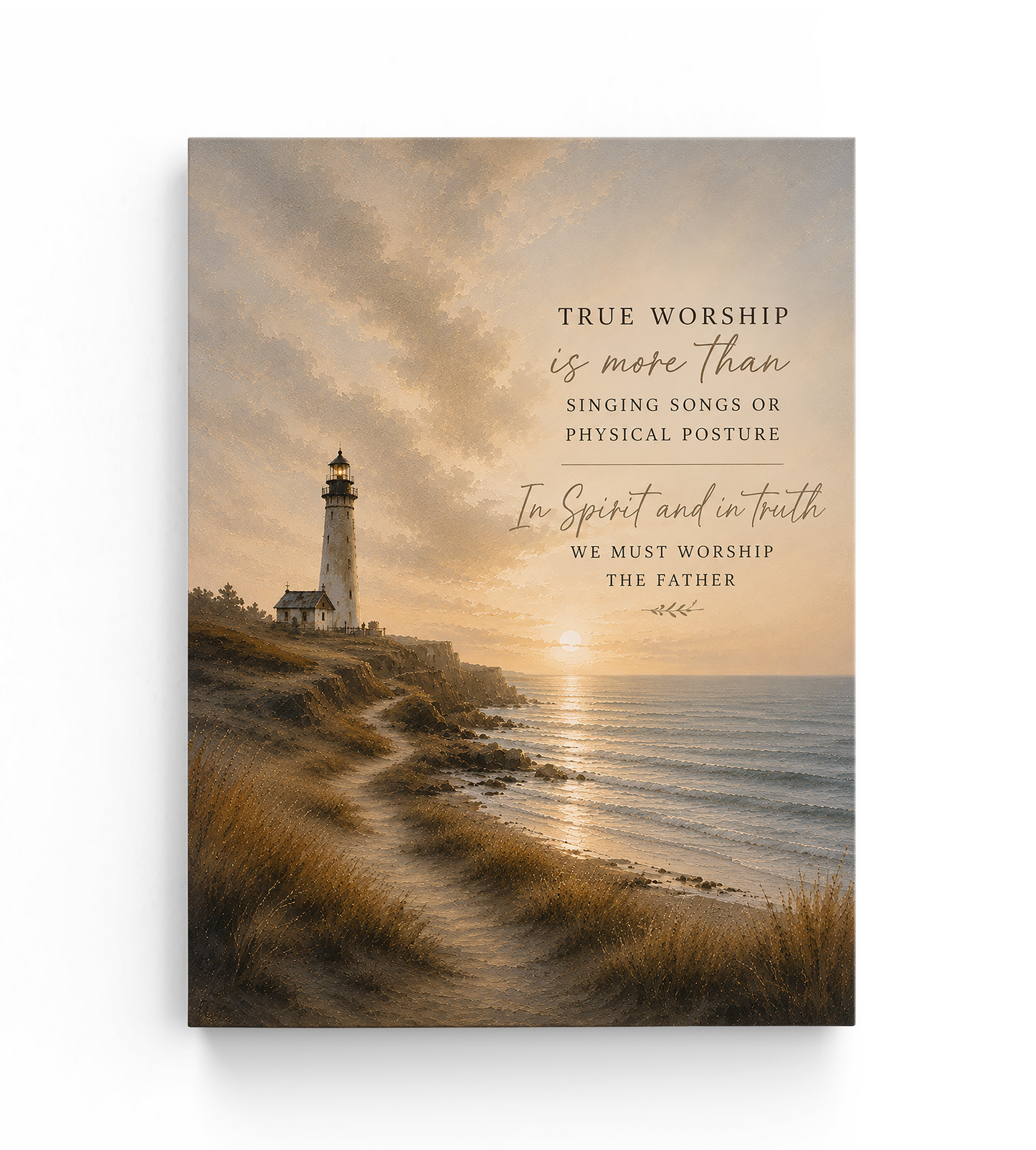 True Worship Lyrics Art — Lighthouse | Posters, Framed Posters and Canvases