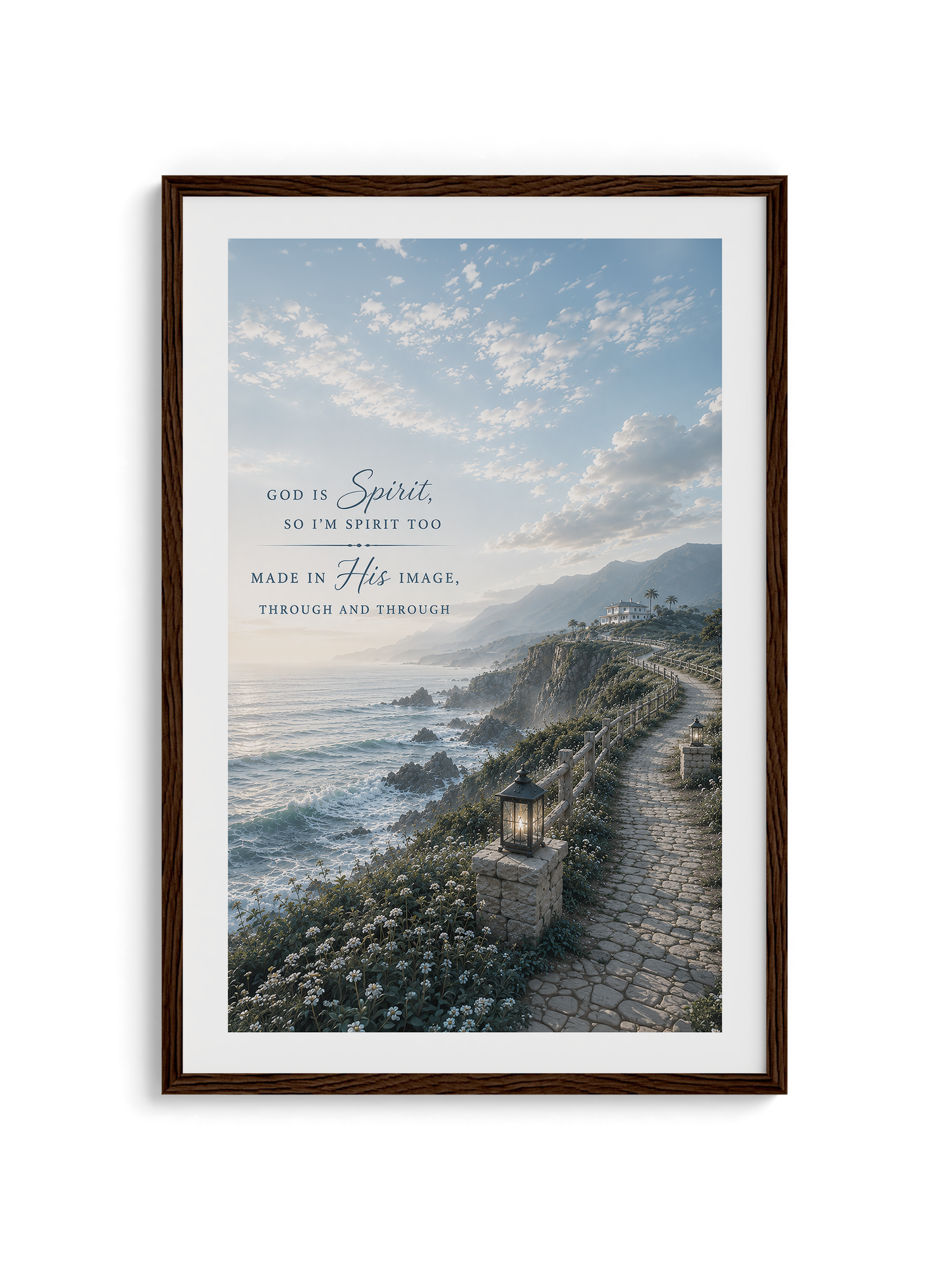 God is Spirit Wall Art - Coatal path | Posters, Framed Posters and Canvases