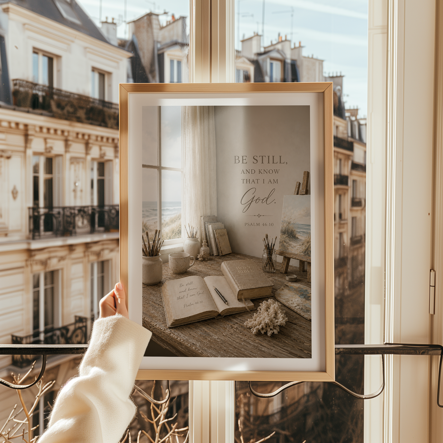Be Still and Know — Coastal Study Room Art | Posters, Framed Posters and Canvases
