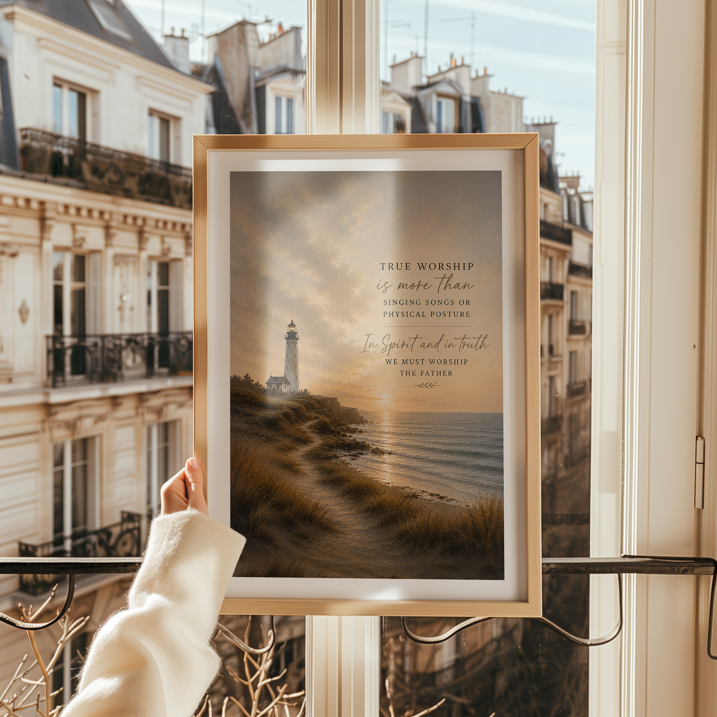 True Worship Lyrics Art — Lighthouse | Posters, Framed Posters and Canvases