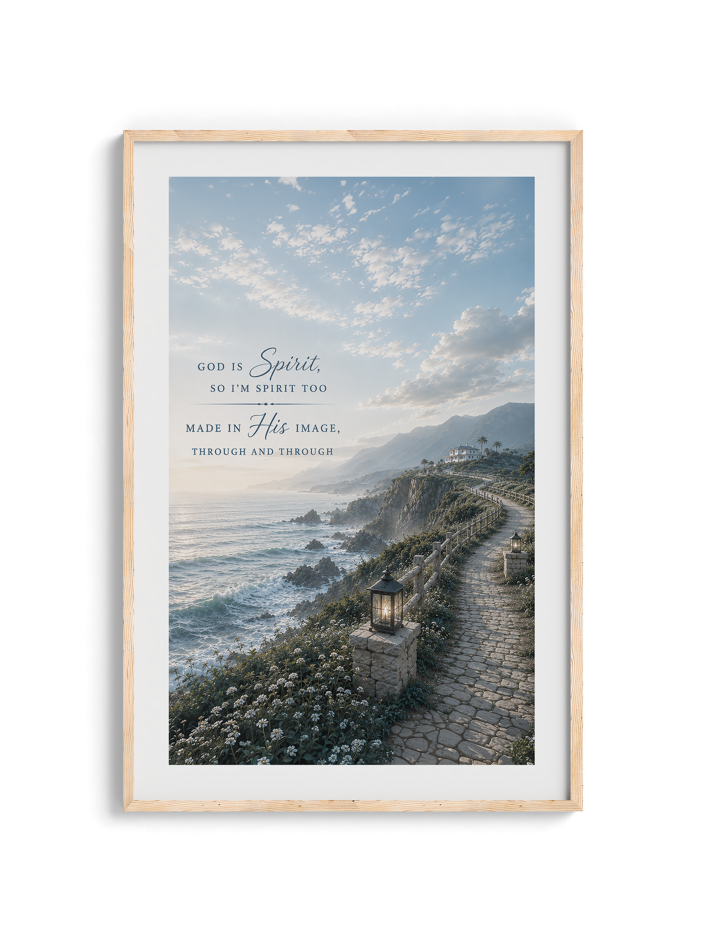 God is Spirit Wall Art - Coatal path | Posters, Framed Posters and Canvases