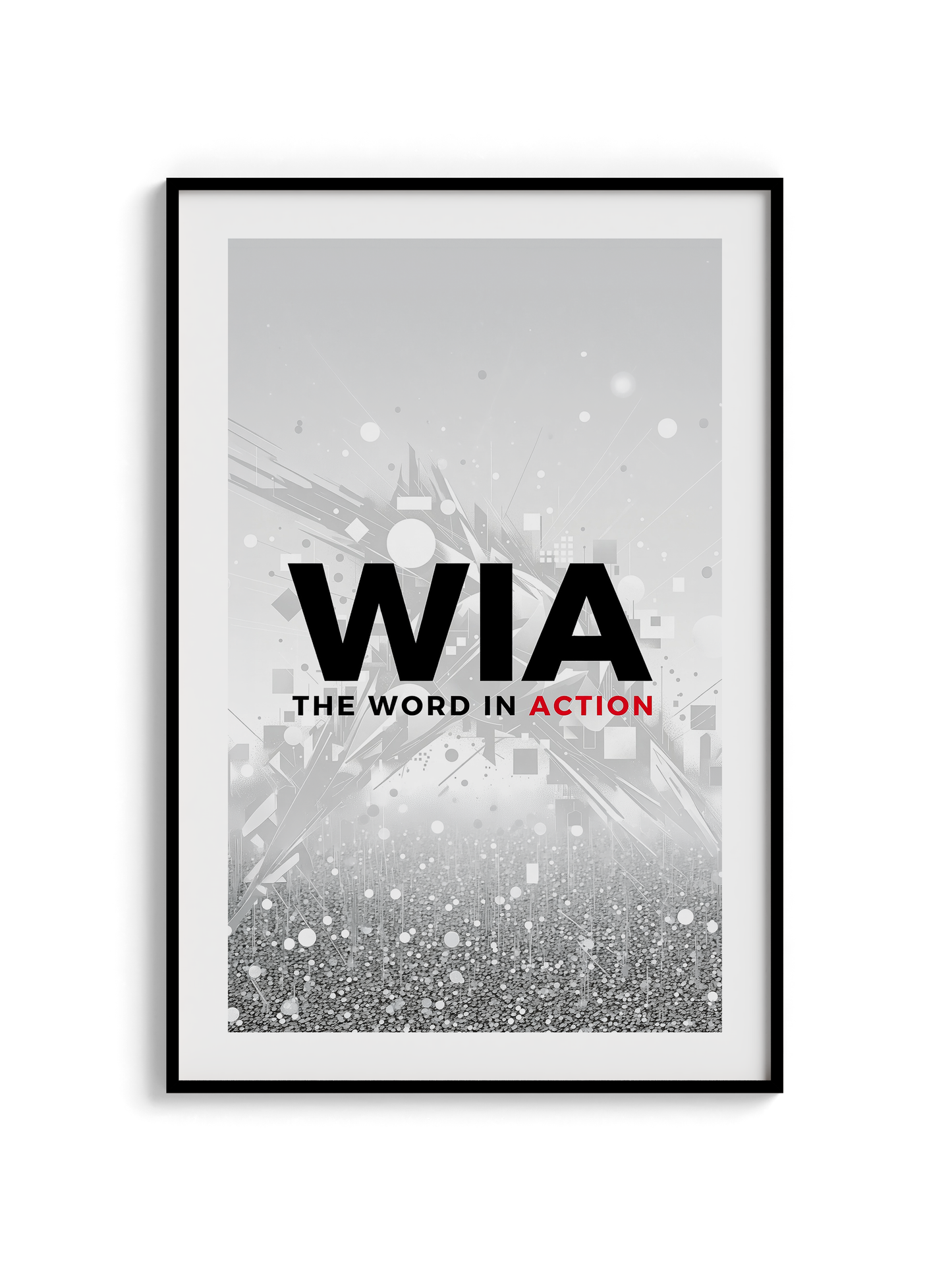 The Word in Action — Wooden Framed Poster