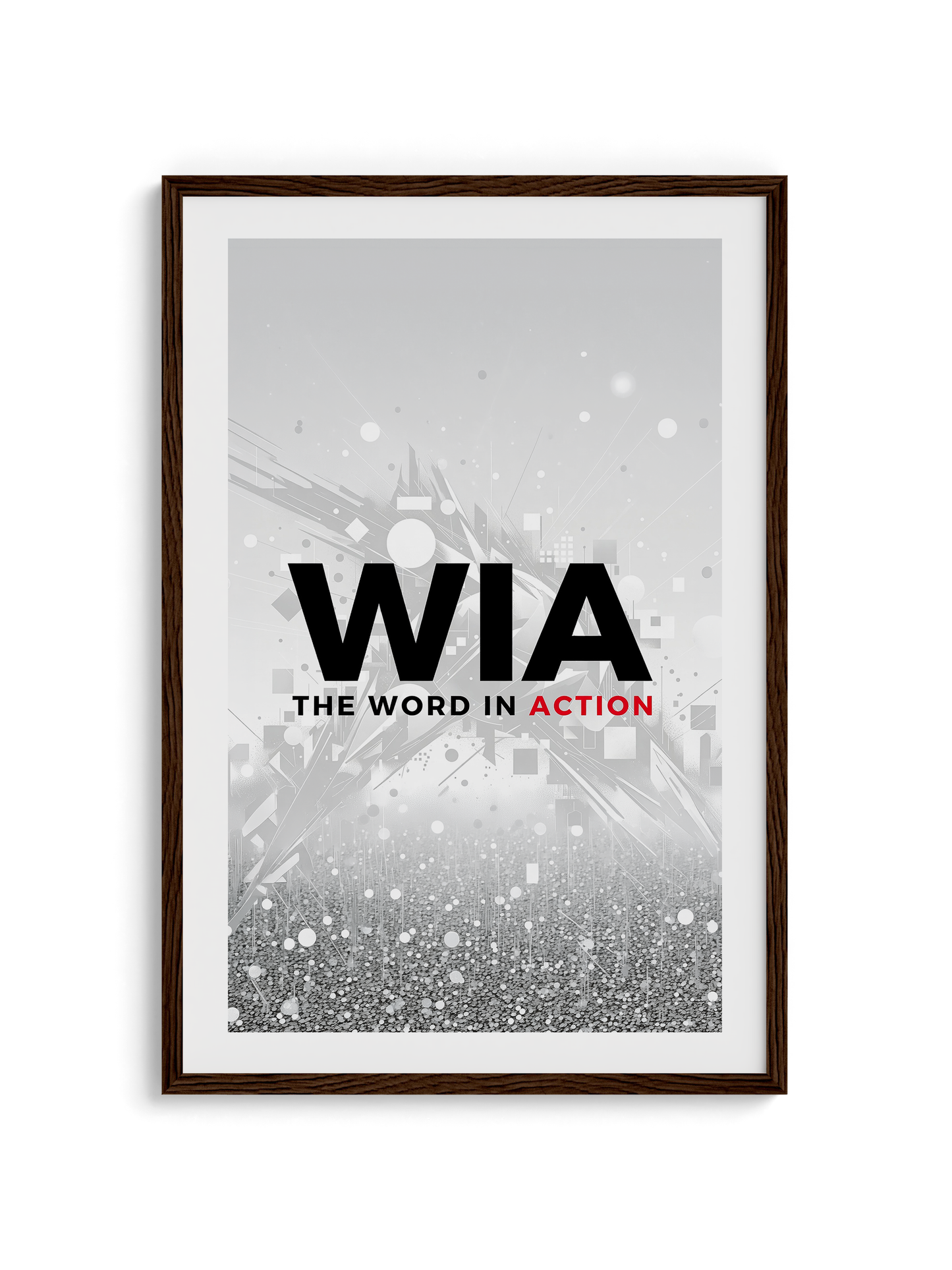 The Word in Action — Premium Wooden Framed Poster
