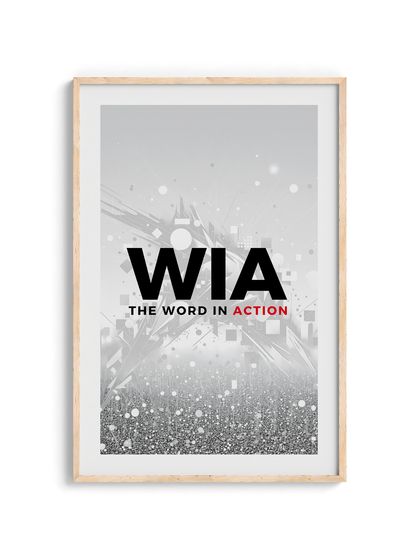The Word in Action — Wooden Framed Poster