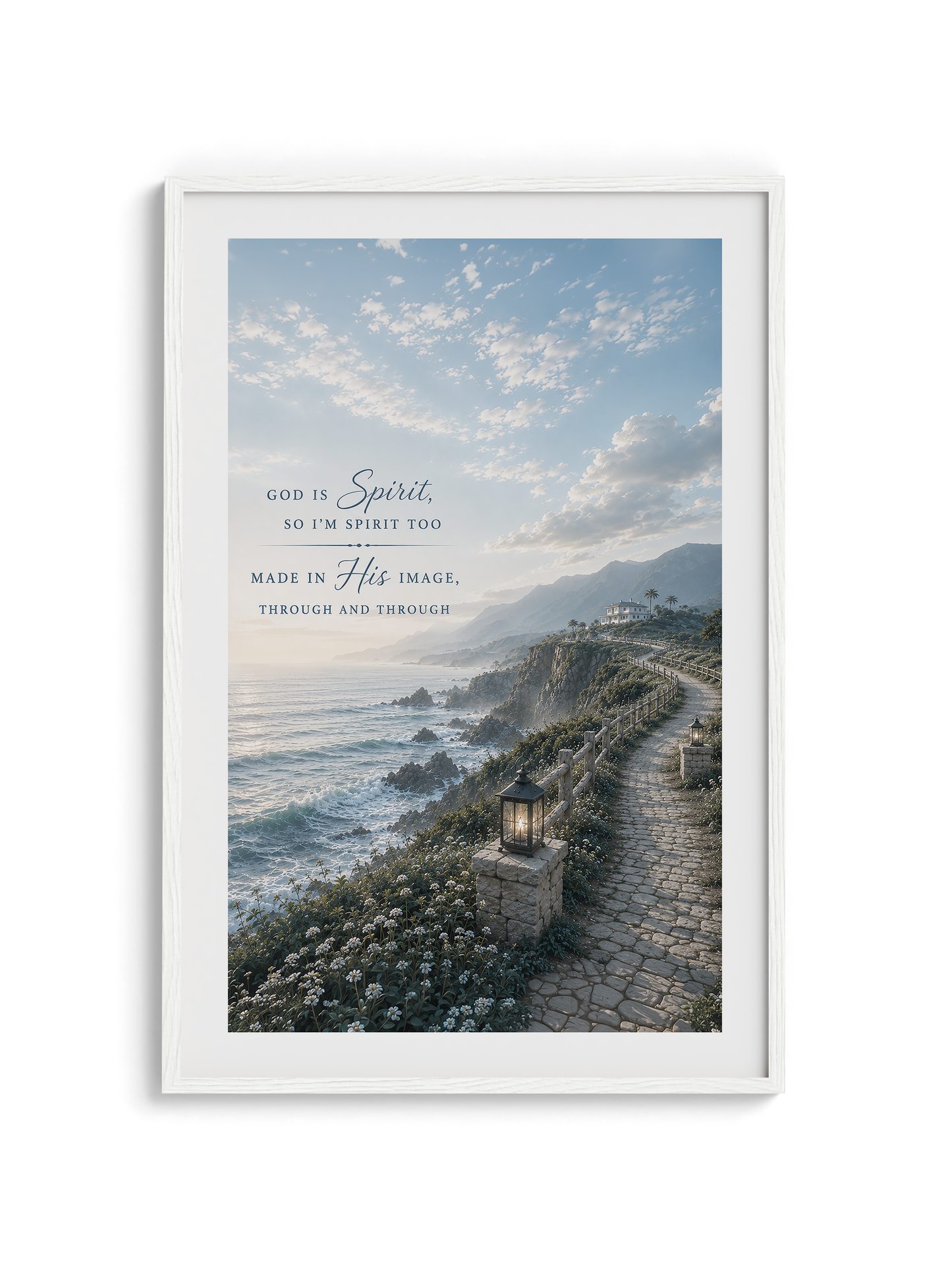 God is Spirit Wall Art - Coatal path | Posters, Framed Posters and Canvases