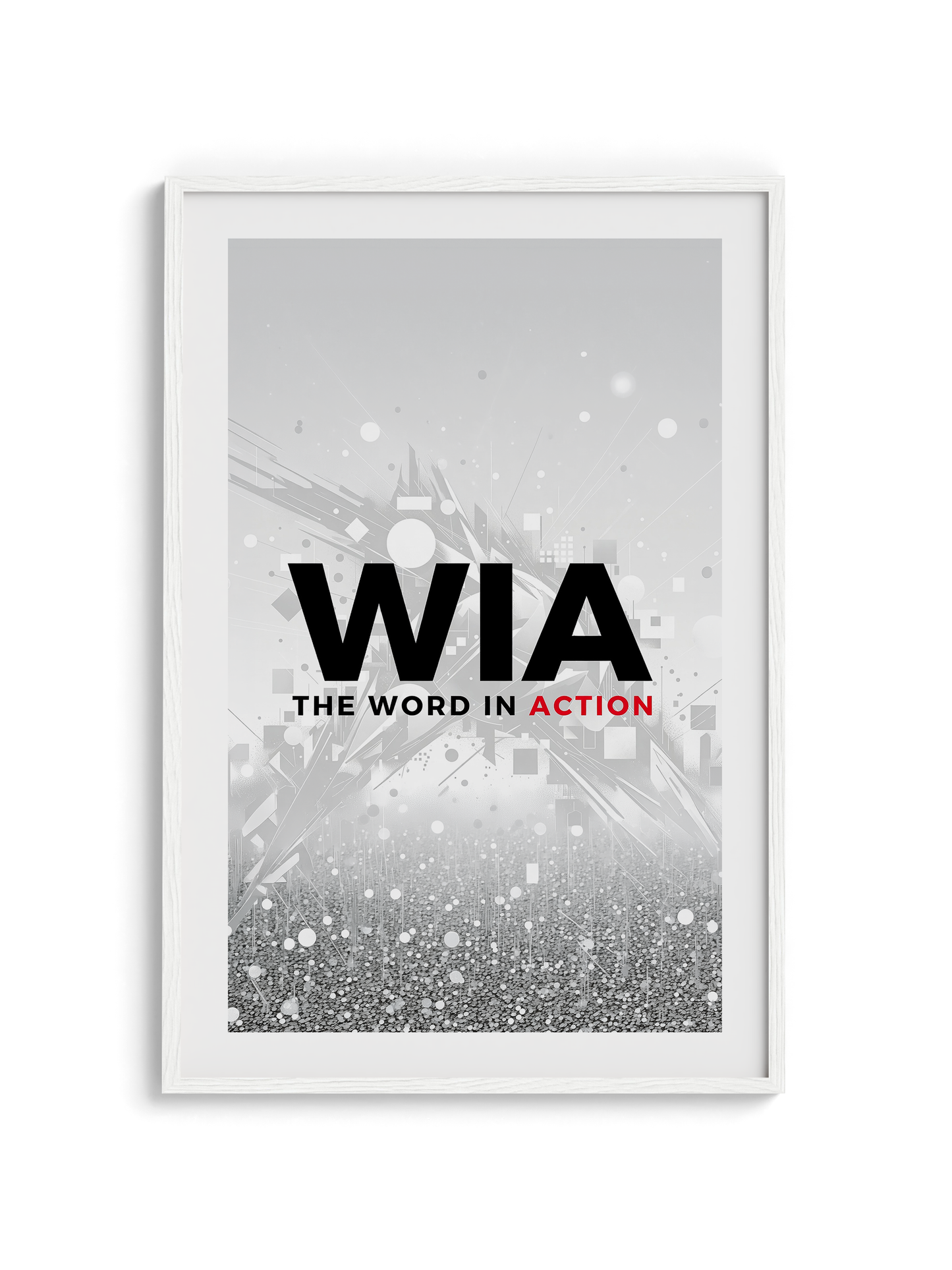 The Word in Action — Wooden Framed Poster
